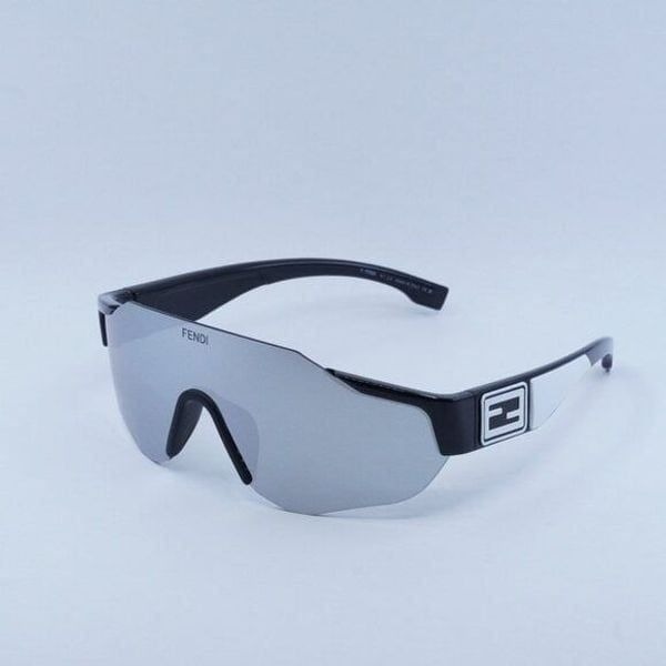 New Fendi FE40088U-Y 01C Sunglasses -Black Frame, Silver Lenses