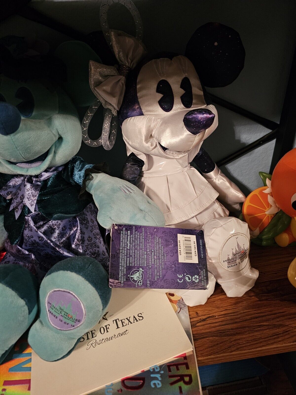 Minnie Mouse Main Attraction Set Of 4 Plushes - Haunted Mansion, Space Mountain,