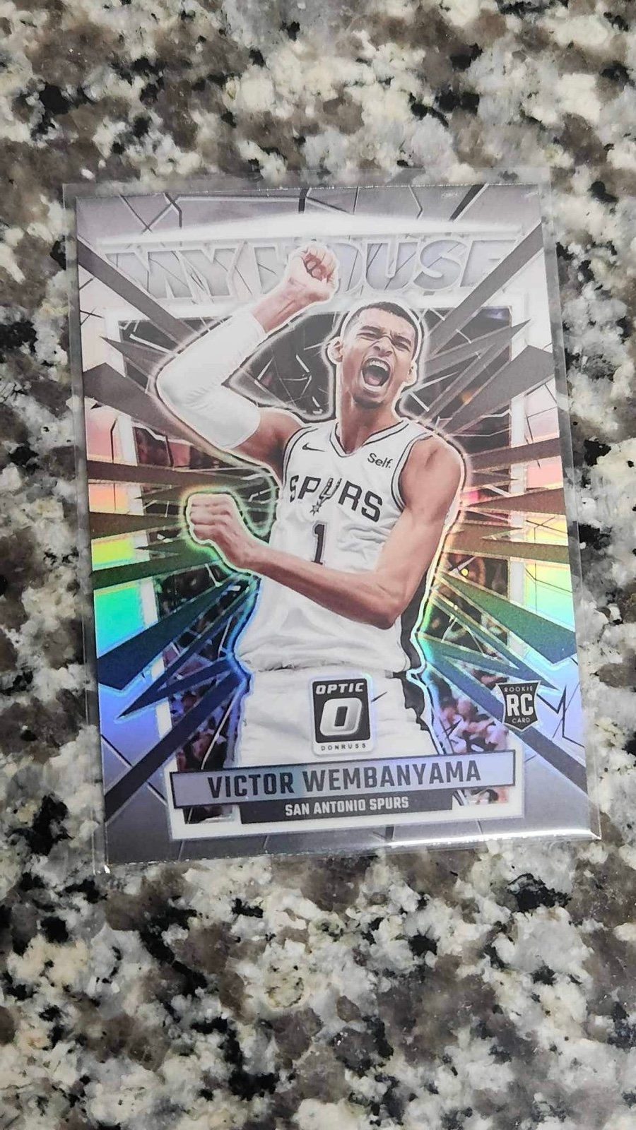 Victor Wembanyama 2023-24 Donruss Optic MY HOUSE Silver Holo Prizm Rookie #6