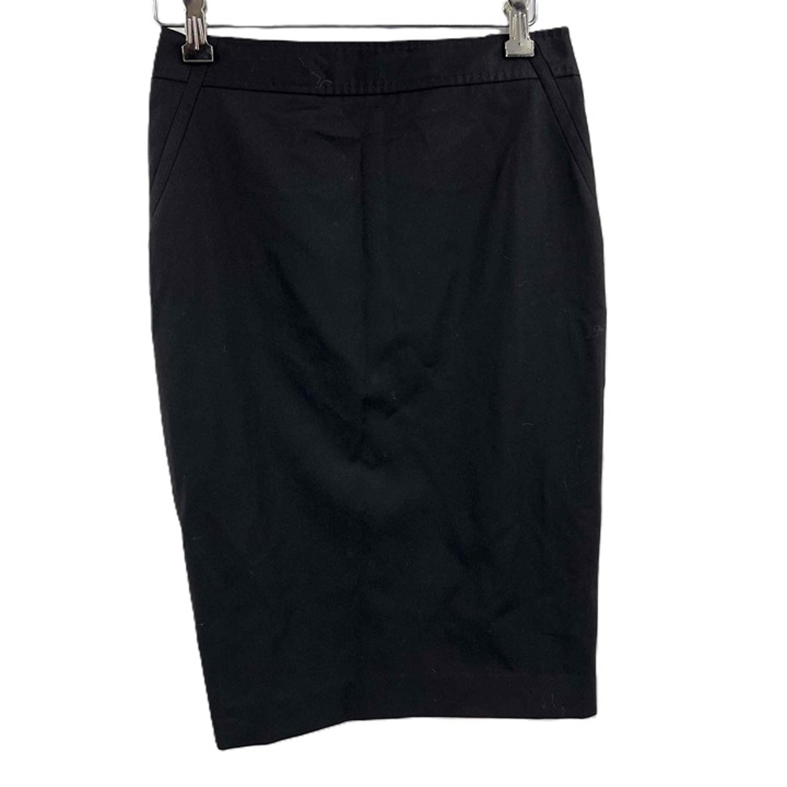 Black Wool Blend Pencil Skirt Double Breasted Back Buttons Size XXS - Ted Baker
