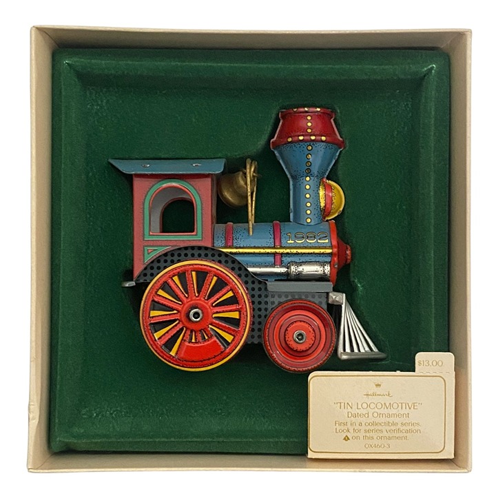 Rare 1982 Tin Locomotive 1st in Series Hallmark Ornament
