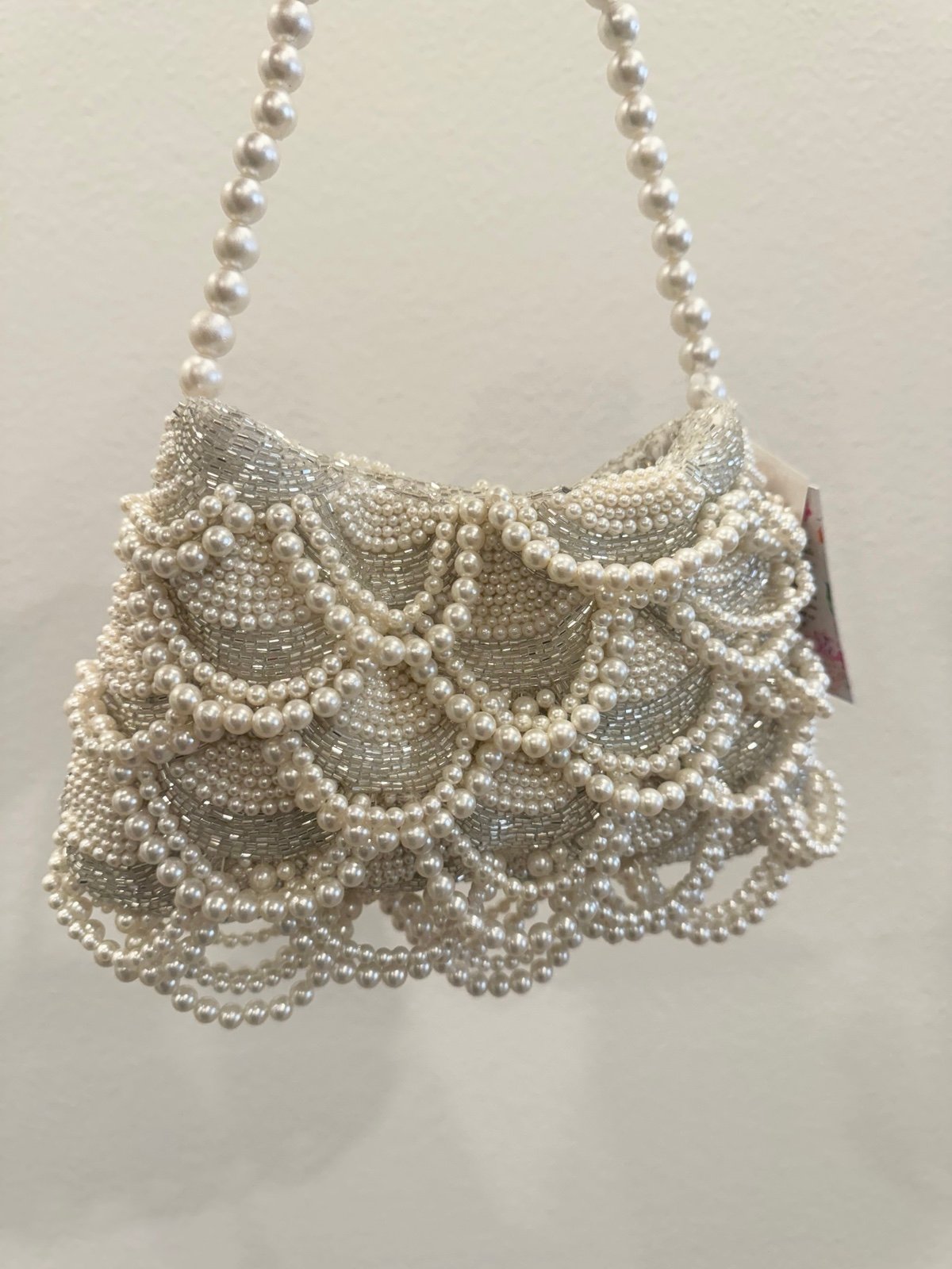 Viral Pearl Beaded Bag NWT