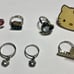 New Sanrio Hello Kitty Vintage Adjustable Rings 2007-2011 Lot of 7 Rings