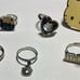 New Sanrio Hello Kitty Vintage Adjustable Rings 2007-2011 Lot of 7 Rings
