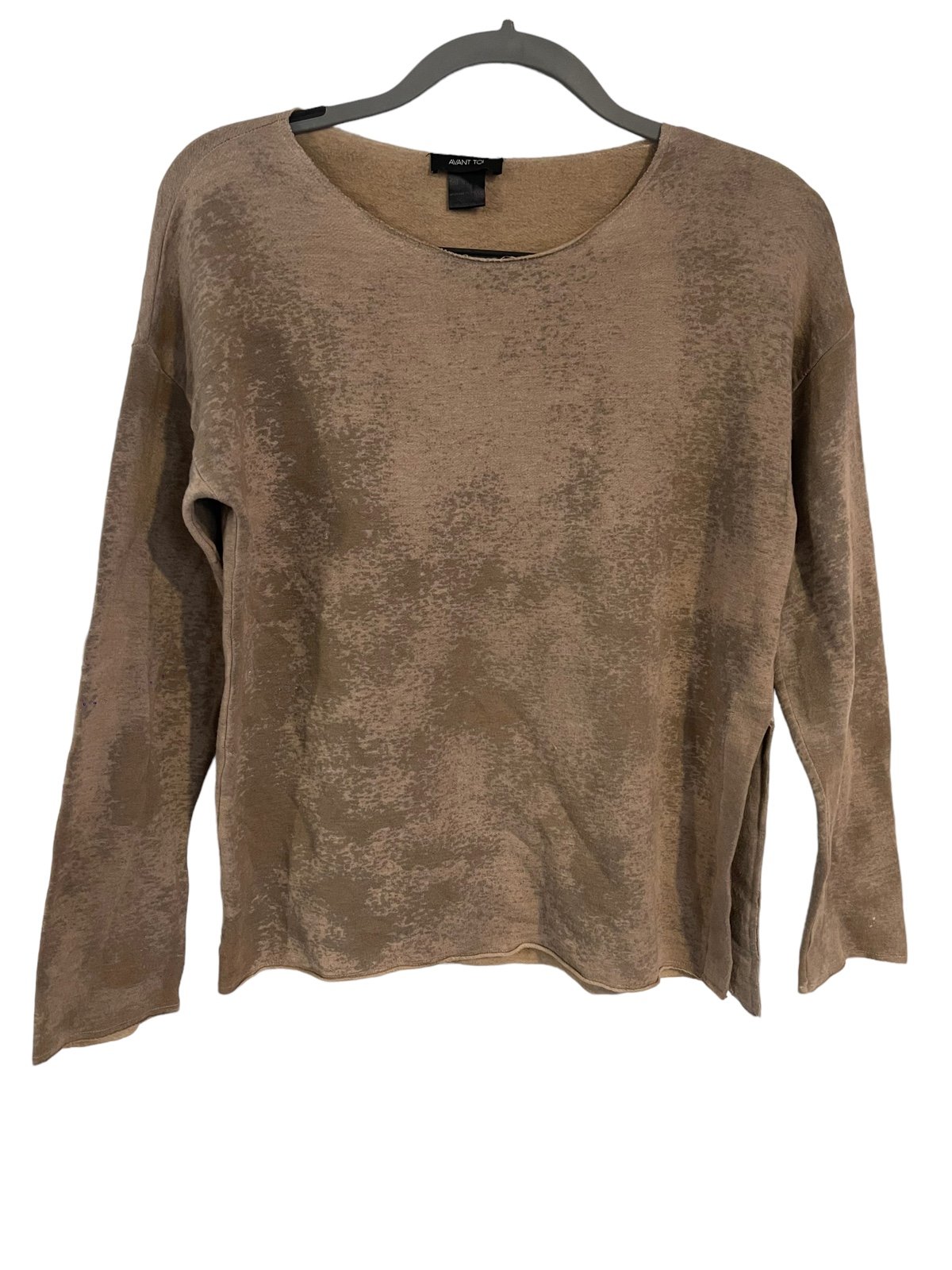 AVANT TOI DISTRESSED TIE DYED SWEATER