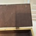 Vintage wood box covered in brass