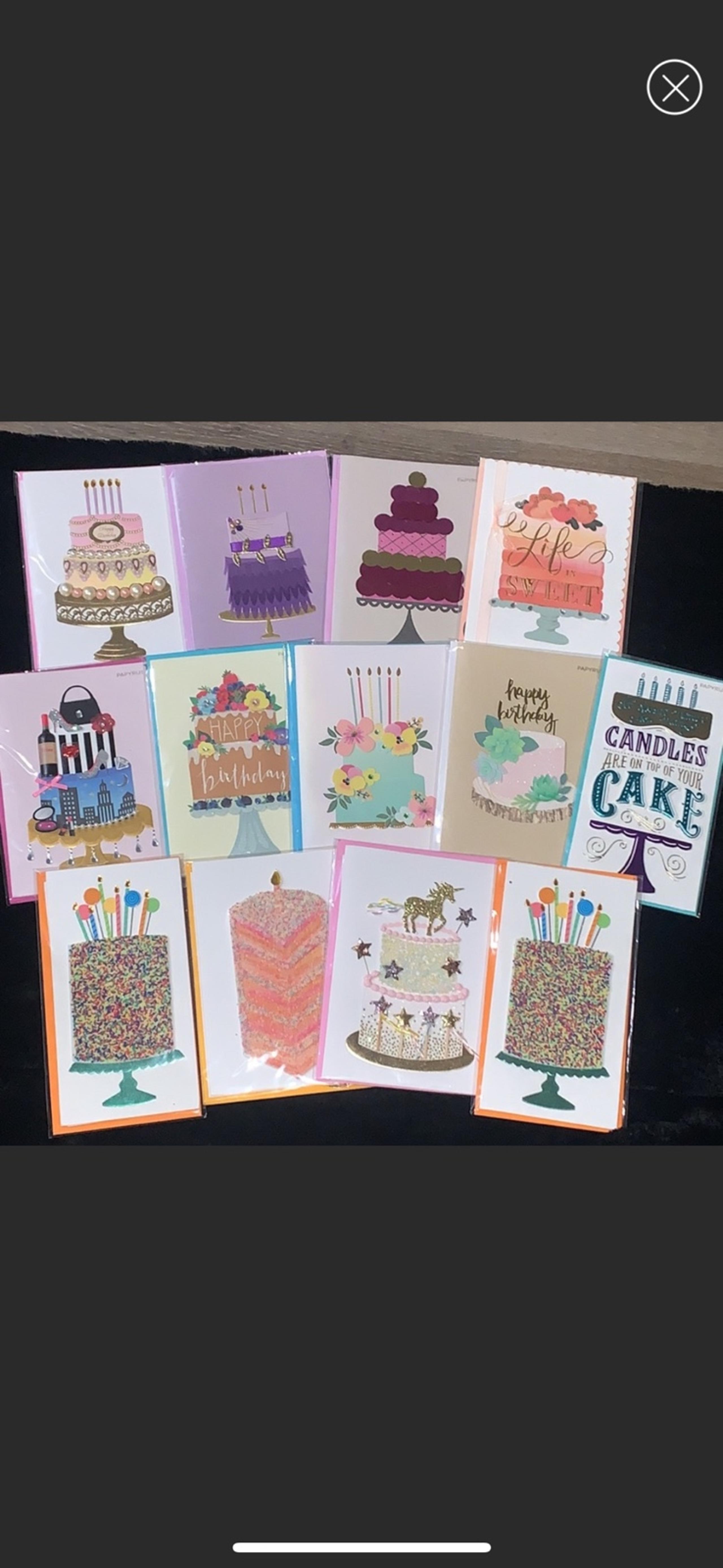 NWT PAPYRUS BIRTHDAY CAKE CARD BUNDLE