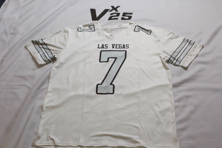 NEW Men's Las Vegas Raiders Geno Smith White and Grey Jersey Size Large
