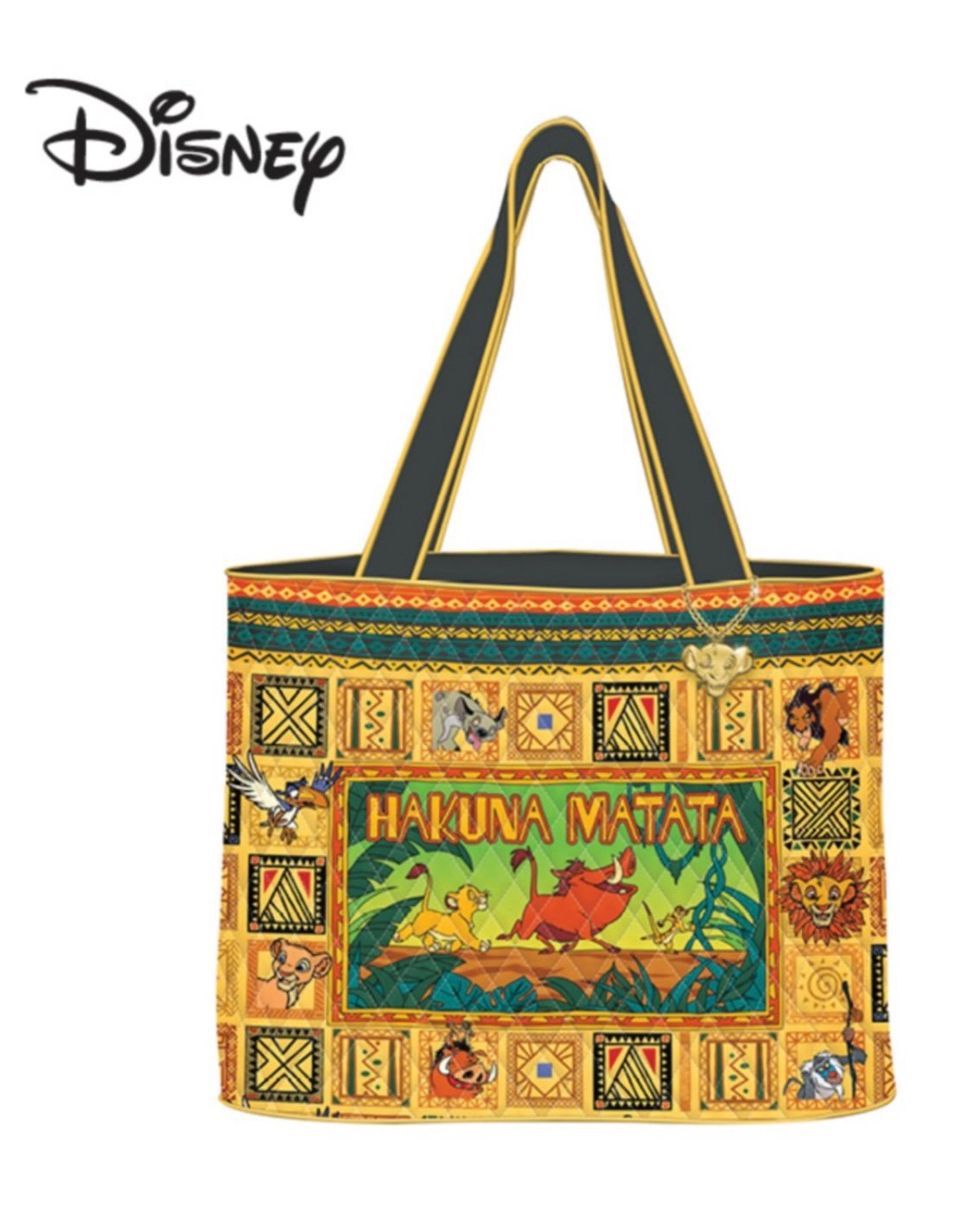 NWT Disney The Lion King Hakuna Matata quilted tote bag
