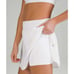 EUC Lululemon Hotty Hot High-Rise Skirt White Size 4 tennis golf badminton