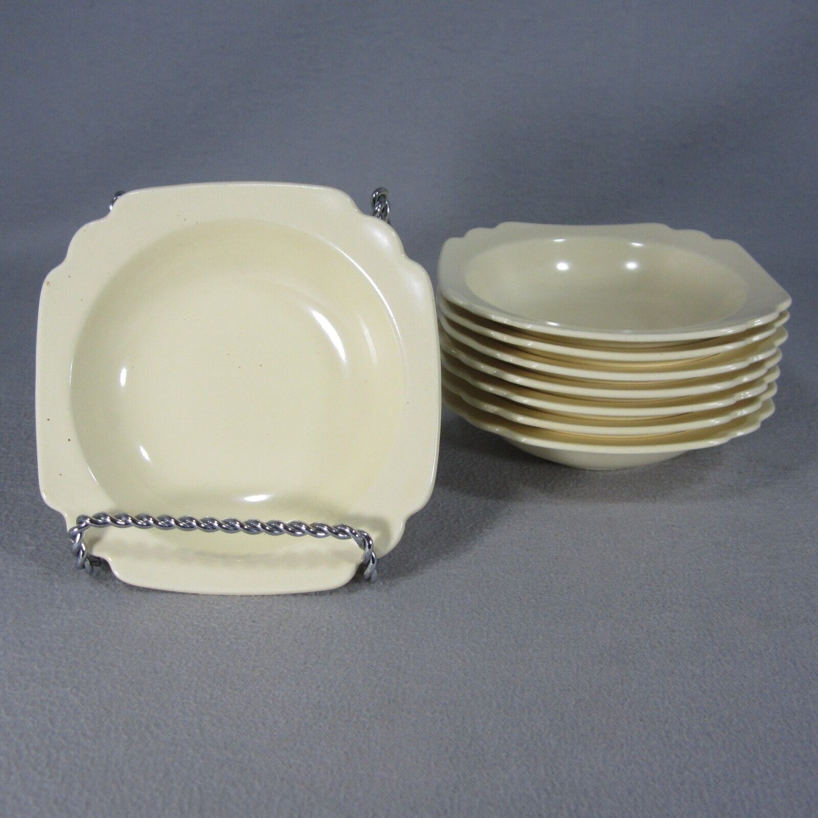 7 Homer Laughlin Riviera or Century 5 Fruit or Dessert Dessert Bowls in Ivory