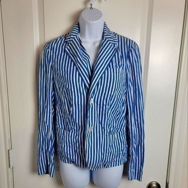 RALPH LAUREN Cotton Striped Blazer
