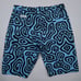 Hreski Blue With Black Lines Golf Shorts Chino Stretch Lightweight Preppy 34