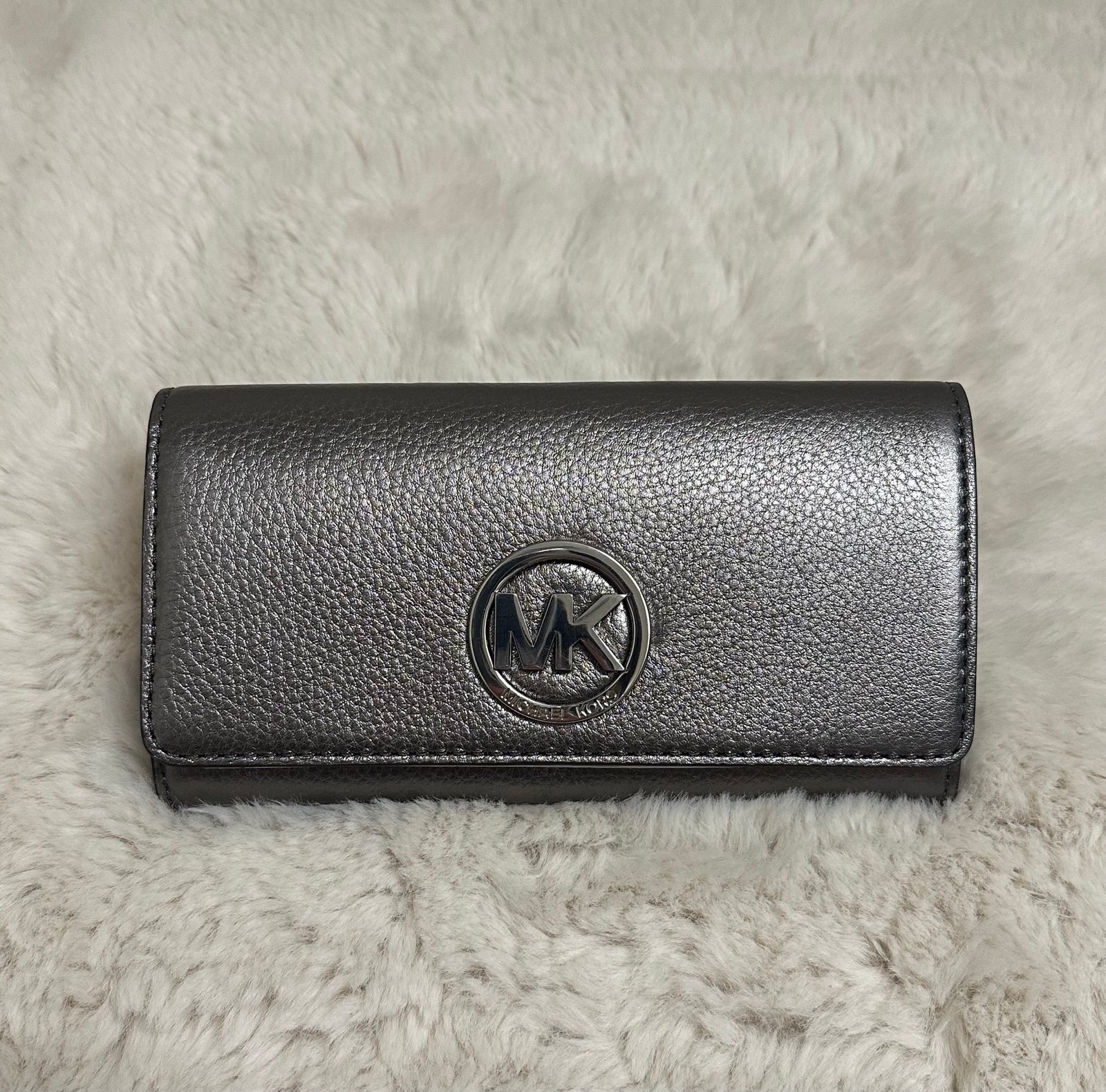 Michael Kors - Fulton Leather Wallet in Gunmetal