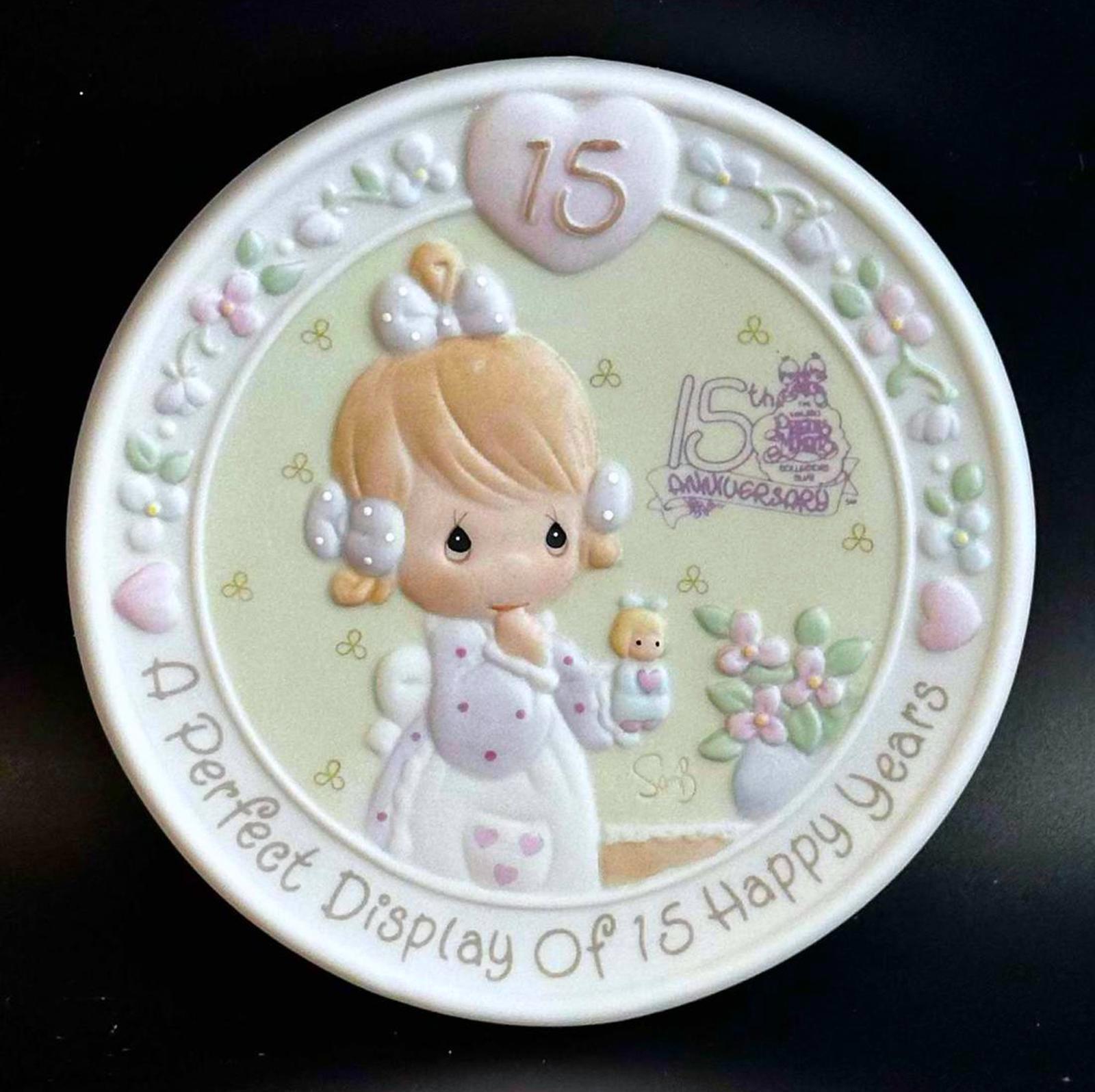 Precious Moments 15th Anniversary Collector A Perfect Display of 15 Happy Years