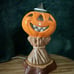 Ceramics by Lindi: Lighted Vintage Pumpkin on Haystack