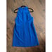 Vince Camuto Dress HALTER Scalloped Sleeveless ROYAL BLUE Size 12