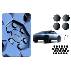 Tesla Cyber Truck Wheel Center Caps And Lug Nut Covers