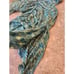 Stacia maxi belted spun rayon variated green and blue dress size medium