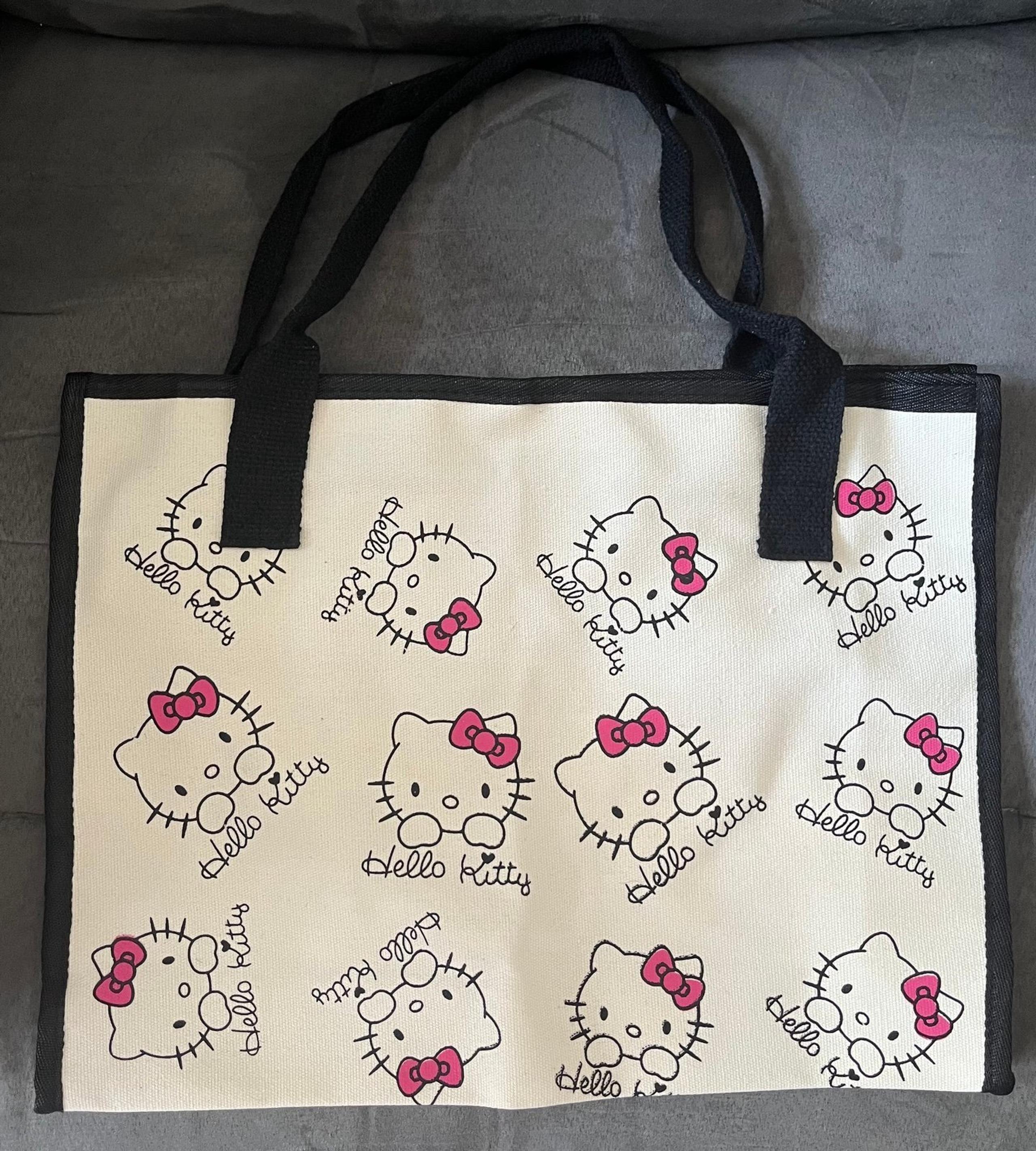 Hello Kitty Zipper Tote Bag, New