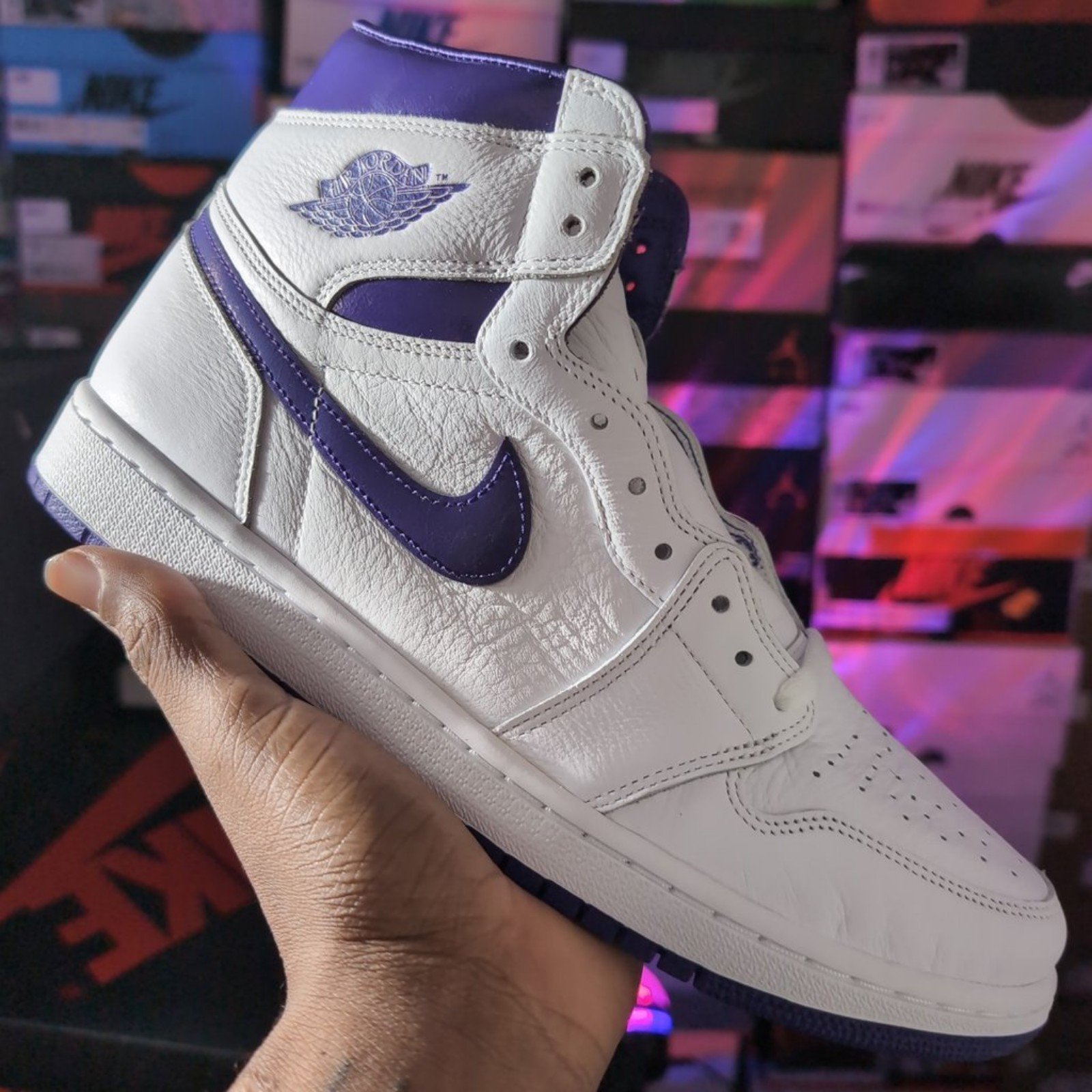 Air Jordan 1 Court Purple Size 10.5W 9M Brand New