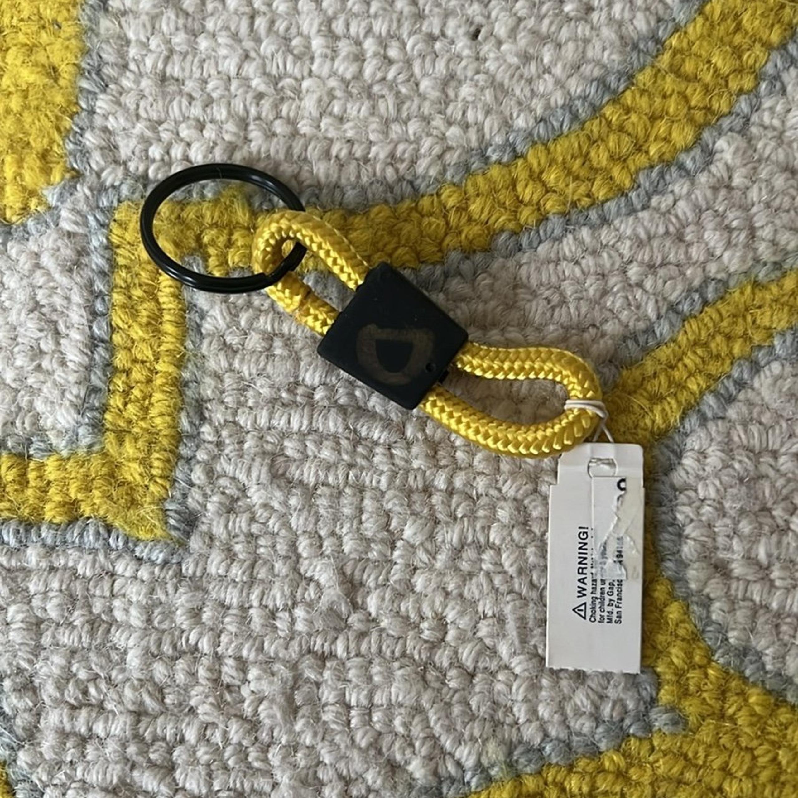 GAP Yellow and Black Keychain