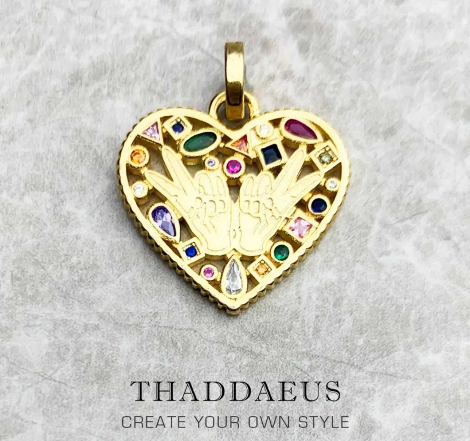 Gold Peace Pendant