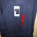 Blue Solid Sweatshirt XL 74 Tunic Extra Large Long Sleeves New