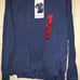 Blue Solid Sweatshirt XL 74 Tunic Extra Large Long Sleeves New