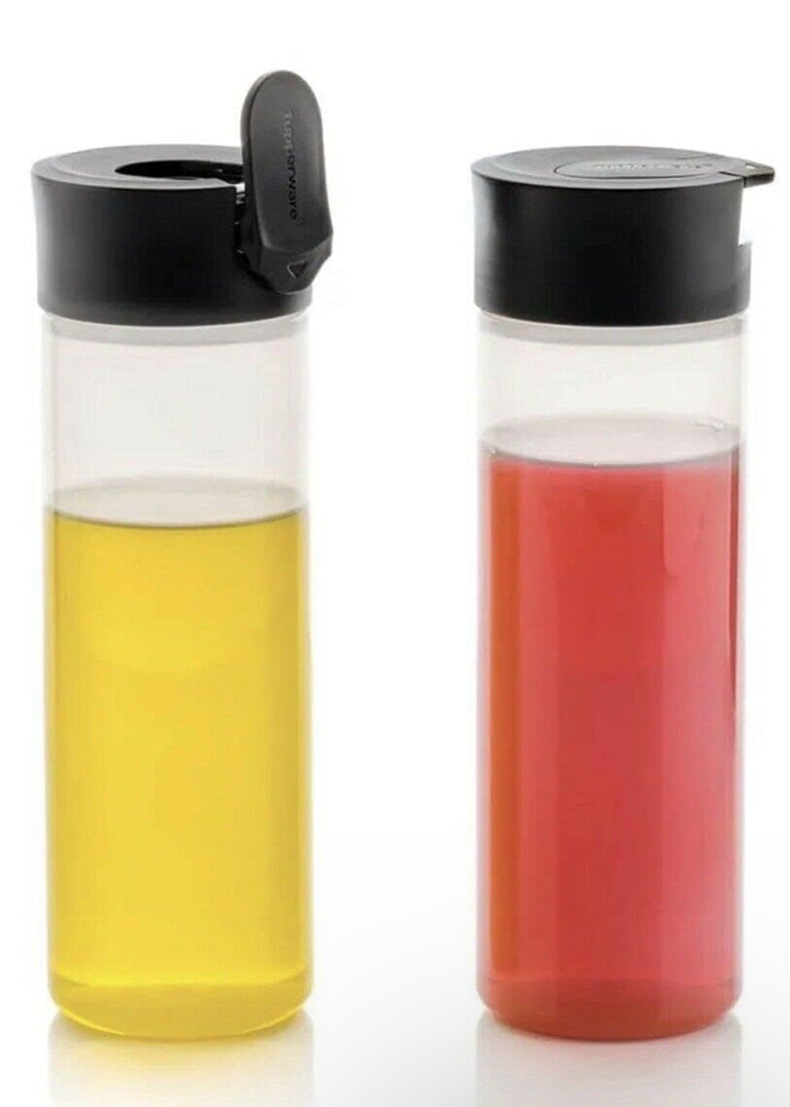 Tupperware Set of 2 Squeeze It Bottles 12 oz. Liquid & Airtight Condiment Dispen