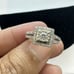 10k White Gold .35 ctw Diamond Halo Ring Size 5