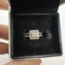 10k White Gold .35 ctw Diamond Halo Ring Size 5