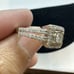 10k White Gold .35 ctw Diamond Halo Ring Size 5