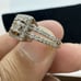 10k White Gold .35 ctw Diamond Halo Ring Size 5