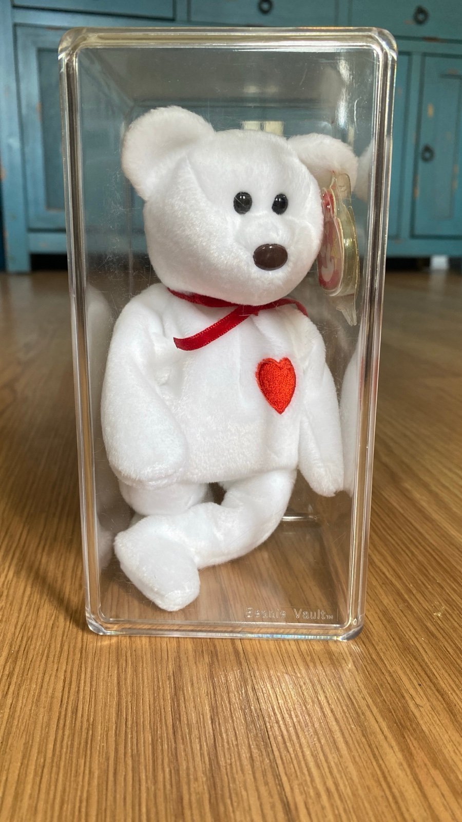 Ty Beanie Baby Valentino the Bear 1993 brow nose ( Rare Mint Condition ) #1