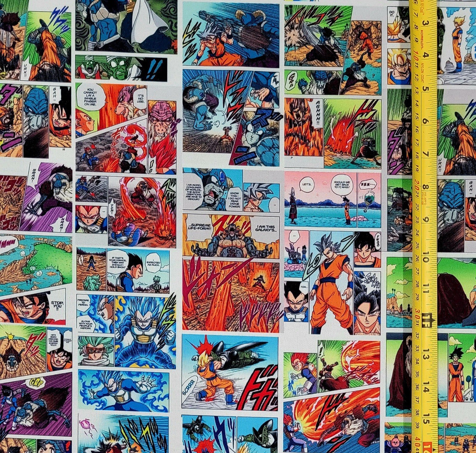 DRAGON BALL Z ANIME COLOR MANGA FABRIC 1 YARD