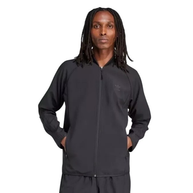 Adidas Men's Superstar Bonded Track Jacket Full Zip Black Size XL NEW WITH TAGS!