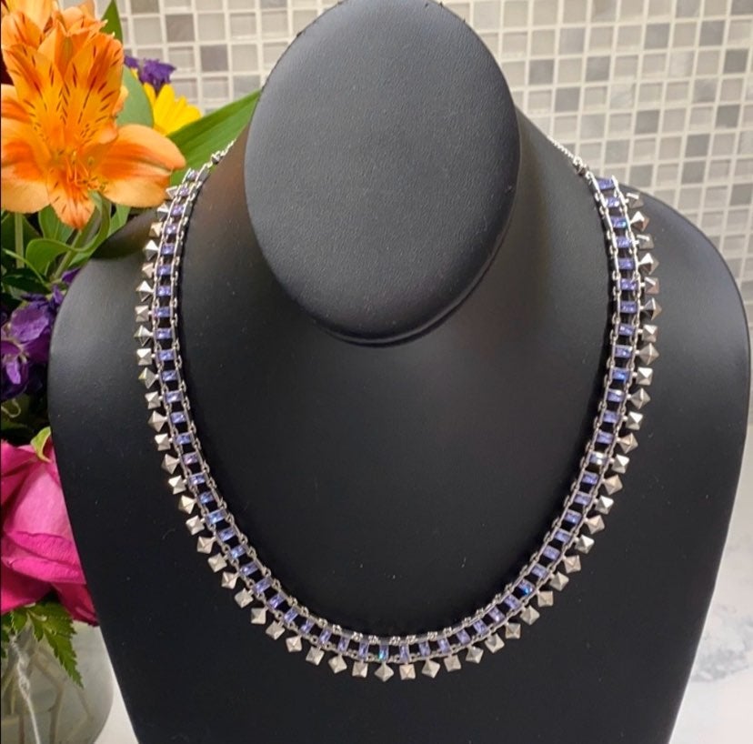 Kendra Scott Silver Lilac Crystal Oscar
