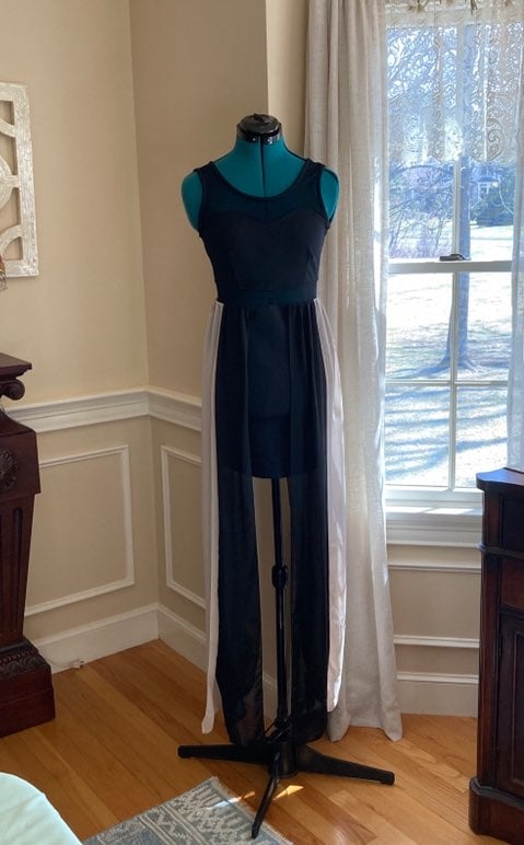 material girl zipper high low dress