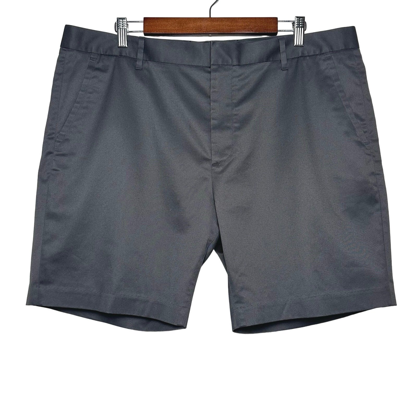 Bonobos | Men | Slate Gray 7 Inch Flat Front Twill Stretch Chino Shorts | 38