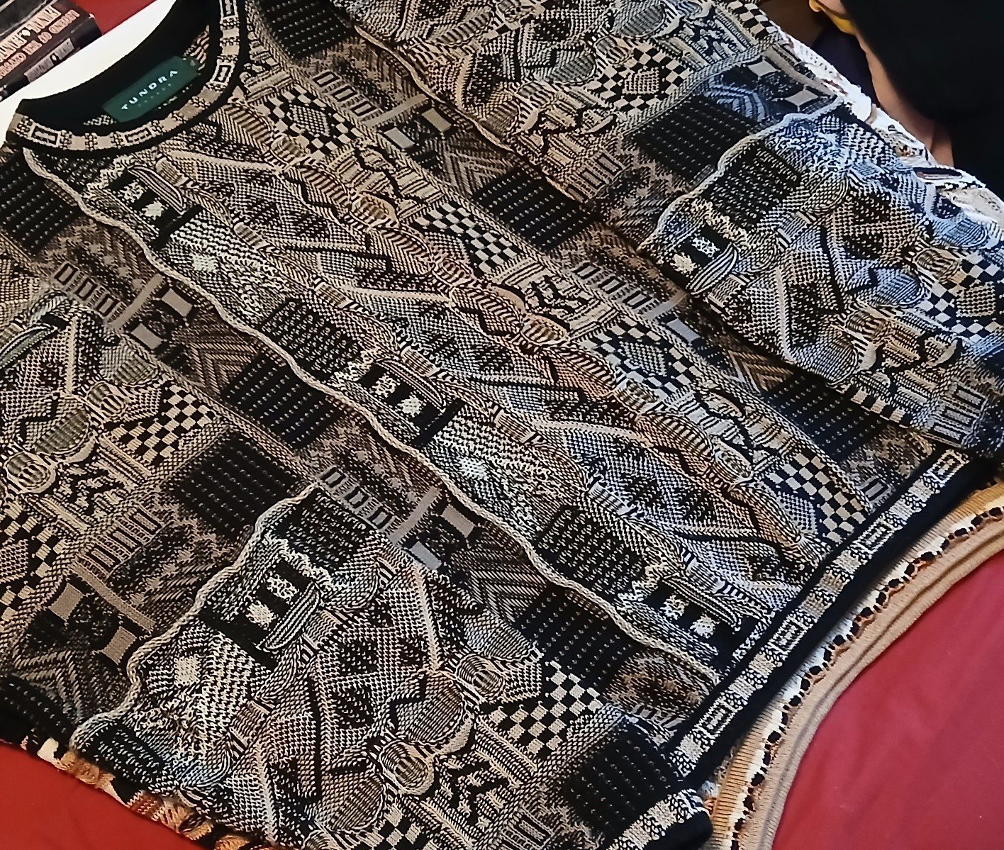 Vintage 90s Tundra Canada Coogi-Style Hip-Hop Rap Crewneck - Adult Men's Size XL