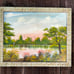 Beautiful Antique Original Oil On Board Painting Artist Signed & Framed