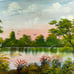 Beautiful Antique Original Oil On Board Painting Artist Signed & Framed