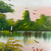 Beautiful Antique Original Oil On Board Painting Artist Signed & Framed