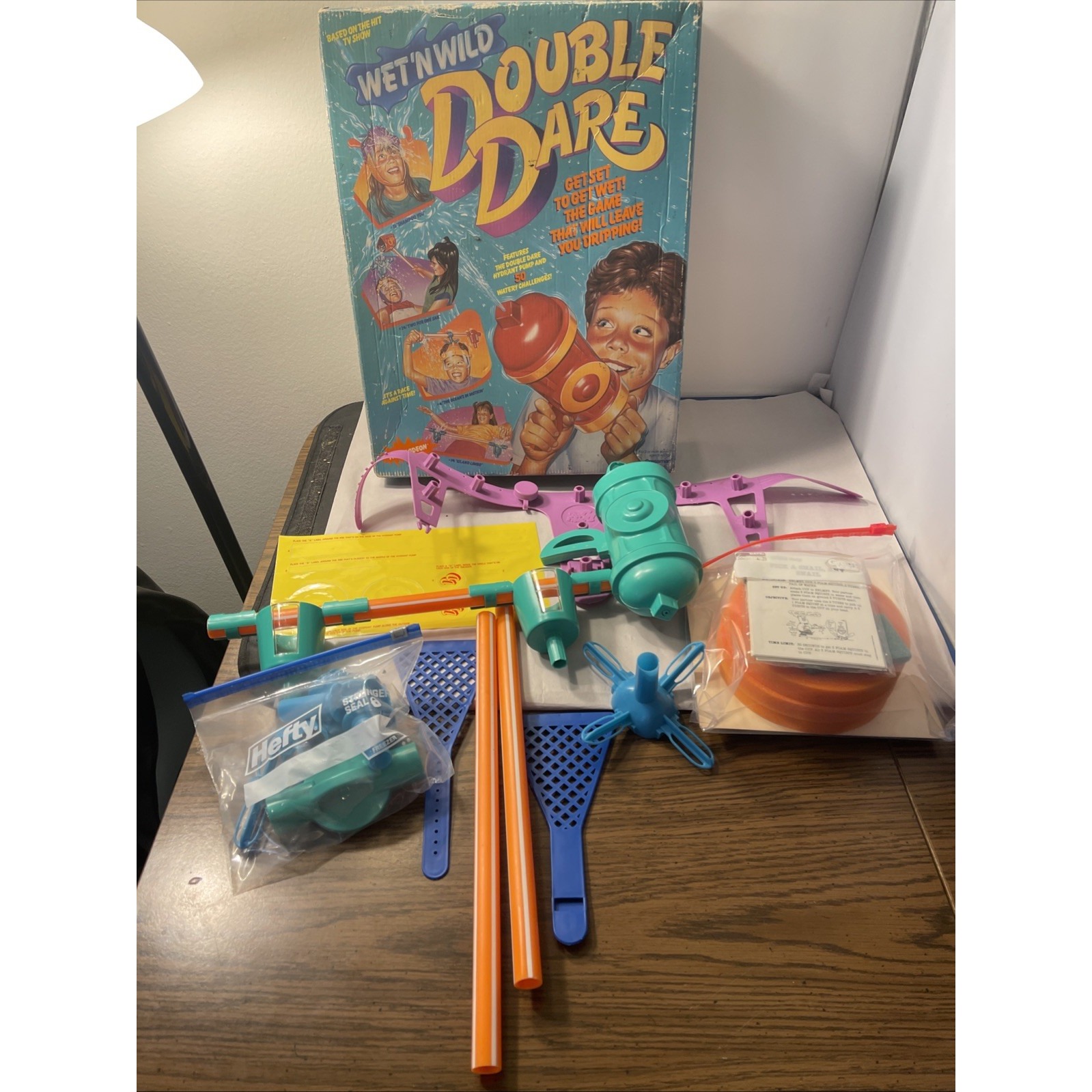Pressman Wet-n-wild Double Dare Board Game Nickelodeon Complete