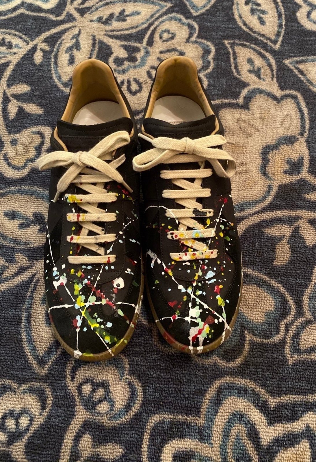 Maison Margiela Paint Splatter Gats (Black)