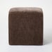 NIB Lynwood Square Upholstered Cube Light Brown - Threshold