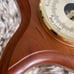 Lighthouse clock, hand carved wood, hygrometer, thermometer, barometer