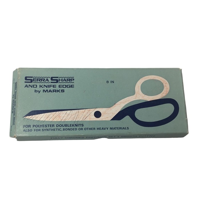 Vintage 8in. Serra Sharp and Knife Edge by Marks for Polyester Double Knits