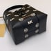 MICHAEL KORS Mercer Small Logo Embossed Leather Bucket Bag COLOR BLACK NWT